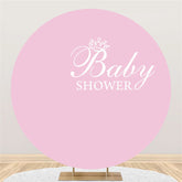 Rein Rosa Hintergrund Für Mädchen Baby Dusche Party Banner